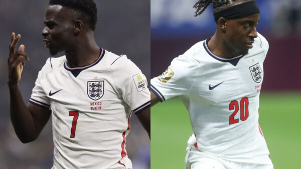 Saka y Madueke disputan titularidad en banda derecha inglesa